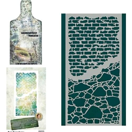 New Brick Wall and Stone Background Cutting Stencil Scrapbook Diary Decoration Embossing Template Diy Greeting Card Handmade