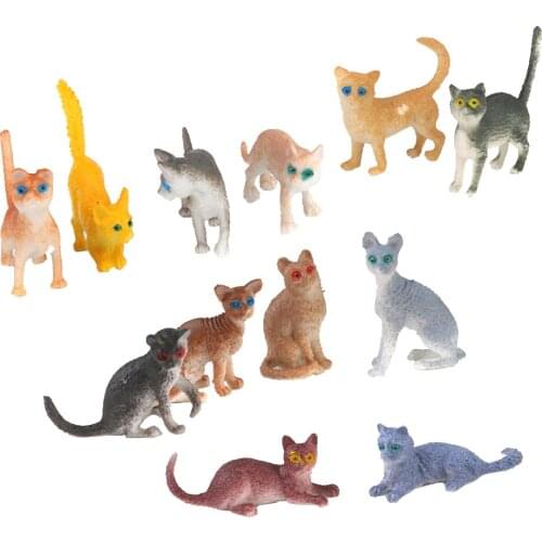 Whole Sale Lot of 12pcs Plastic Zoo Jungle Wild Animals Insects Model Party Toys