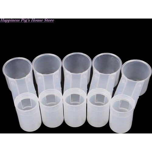 5Pcs Plastic Bird Feeder Clear Water Bottle Drinker Cup For Pigeon Bird Accessories Transparent