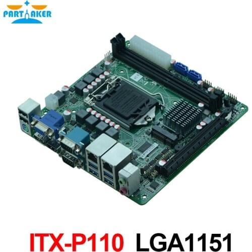 Skylake platform LGA1151 the 6th Intel Core i3/i5/i7 Industrial pc mini-itx motherboard for 2 lan