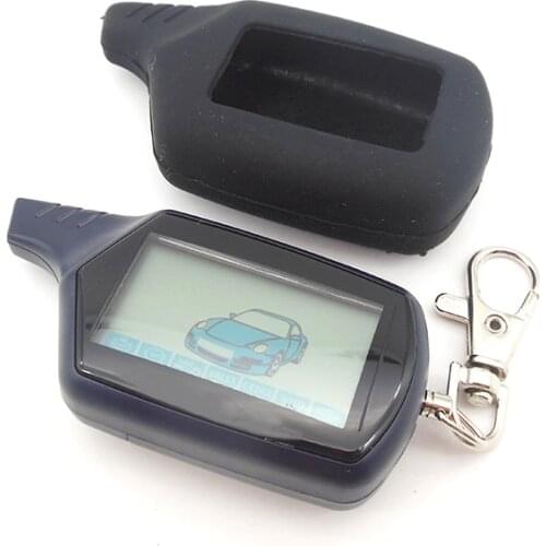 For Starline B9 LCD Remote Controller silicone case for Two Way Car Alarm Starline B9 Twage Keychain free shipping