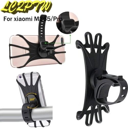 Adjustable Phone Stand Holder Silicone Handlebar Phone Holder For Xiaomi M365 Pro Max for Max G30 Mobile Phone Mount Band