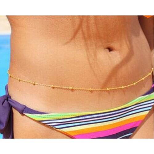 Sexy Body Chain Women beads Tassel Punk Long belly waist chain Necklace New Designer Female joias corpo Fashion Jewelry