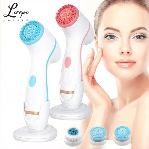 Facial Cleansing Brush Electric Rotating Cleansing Brush Galvanica Facial Spa System Can Deeply Clean and Remove Blackheads
