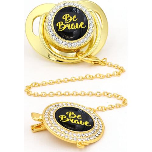 Pacifier Clips Baby Goods Gift Pacifier Holder Luxurious Popular Pacifier Chain Custom Baby Feeding Adult Baby Pacifier chupetes