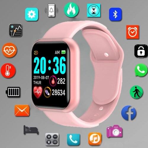 D20 Smart Watch Women Watches Digital led Electronic Wristwatch Bluetooth Sport Fitness Wristwatch Men Kids hours Clock Y68