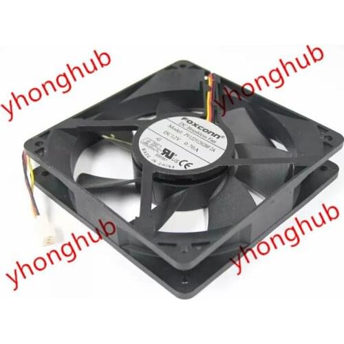 Foxconn PV122512H2BF DC 12V 0.70A 3-wire 120X120X25mm Server Cooling Fan