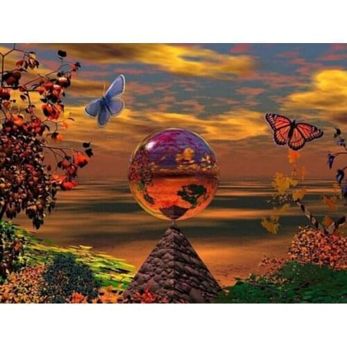 5D Diamond Embroidery Pyramid and Ball Diamond Painting Full Square Mosaic Cross Stitch Needlework Crafts Diamond Puzzle Kits