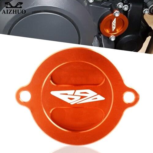 CNC Aluminum Motorcycle Engine Oil Filter Cap Oil Fuel Tank Cover For 690 Enduro Enduro R SMC Supermoto