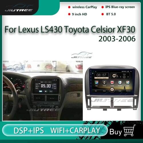 GPS Navigation 2 Din Android Car Radio For Lexus LS430 2003 - 2006 For Toyota XF30 Multimedia Player Auto Stereo Tape Recorder