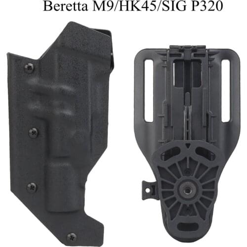 IWB Paddle Holster for Beretta M9 Kydex HK45 SIG P320 Gun Holster Drop Leg Pistol Handgun Case Fast Release Waist Gun Bag