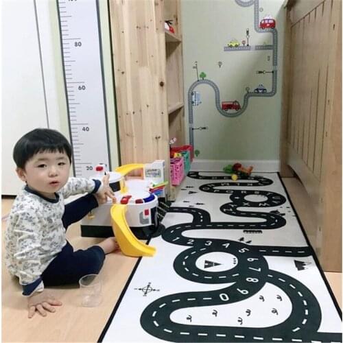 Baby Play Mat Soft Crawling Rugs Car Track Mat Toys Baby Climbing Mat Non-slip Room Decoration Floor Carpet Puzzles Learning Toy
