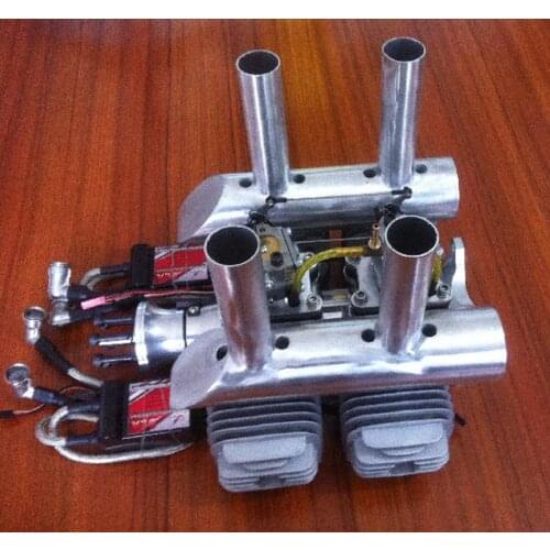 DLA232 CNC Processed Gasoline Engine/Petrol Engine 232CC for Gas Airplane with Four Cylinders