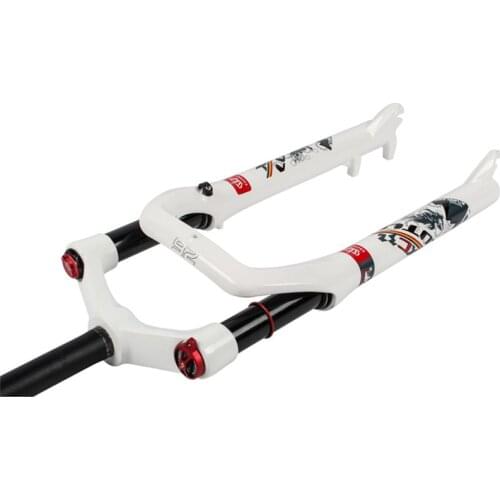 LUTU Snow Bike Gas Fork 26 inches Alloy 32mm Bicycle Disc Brake Suspension Front Forks 4.0 Outer Tube