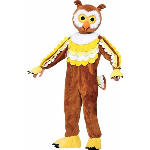 Halloween and Easter Mens Fluffy Owl Large-scale Event Performance Mascot Costume