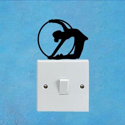 Rhythmic Gymnast Fashion Wall Decal Home Decor Vinyl Switch Sticker 6SS0109