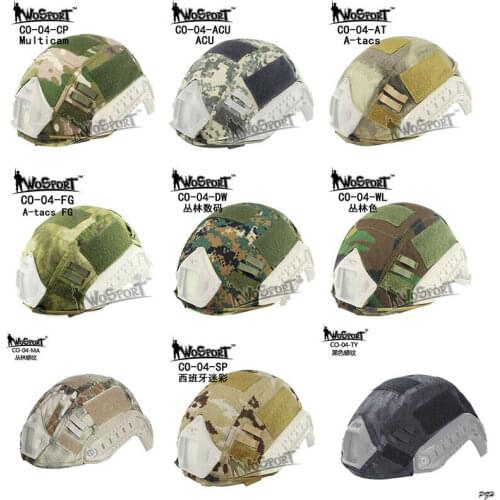 WoSporT Camouflage Tactical Hunting Helmet Cover Skin for MH PJ Helmet