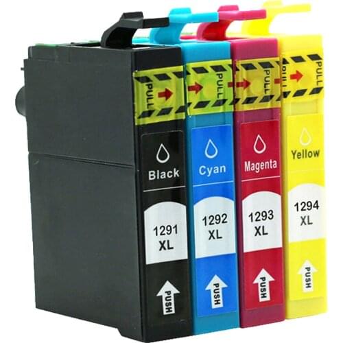 12XL Ink Cartridge for Epson T1291 T1292 T1293 T1294 Stylus SX420W SX425W SX438W SX440W SX445W SX235W SX525WD SX535WD Printer