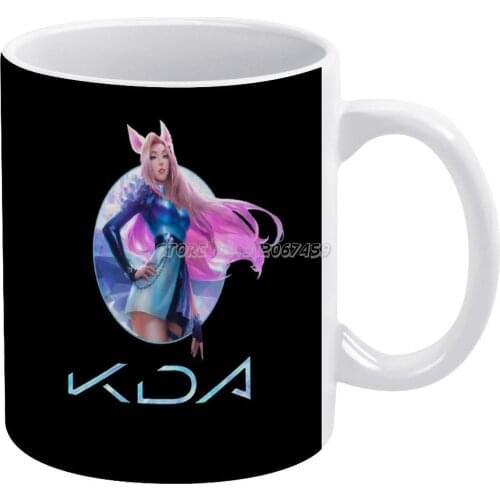 Ahri All Out K Da Coffee Mugs Style Cartoon Tea Coffee Mug Cup Birthday Gift Collection Ahri Kda All Out 2020 Pop Fox
