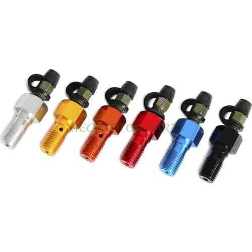 M10 x 1.25mm Banjo Bolt Bleed Nipple Bleed Screw Universal For Motorcycle Models
