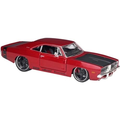 Maisto 1:24 1969 Dodge Charger R T Static Diecast Alloy Model Car For Boys Gifts Toys Original Box Free Shipping