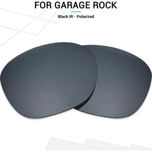 Mryok Anti-Scratch POLARIZED Replacement Lenses for Oakley Garage Rock Sunglasses Black IR