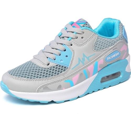 New Woman Candy Color Breathable Running Shoes Comfortable Outdoor Sports Jogging Walking Female Sneakers Girl Air Cushion Shoes