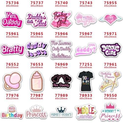 DIY Craft Supplies Sewing Accessories Cartoon Baby Printed Planar Resins Mold 10 Pieces. PR-75736