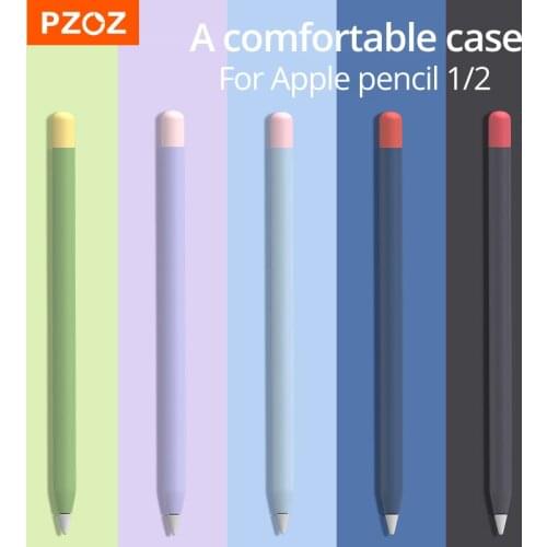 PZOZ For Apple Pencil 2 1st 2nd Case Pencil case Tablet Touch Stylus Pen Protective Cover Pouch Portable Soft Silicone Case