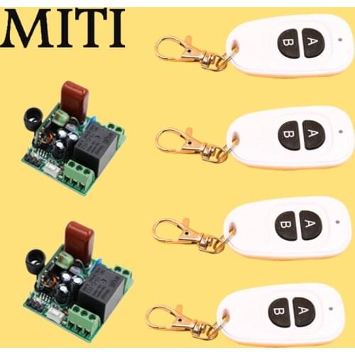 220V AC 10A Relay Receiver Transmitter Light Lamp LED Remote Control Switch Power Wireless ON OFF Key Switch Lock Unlock