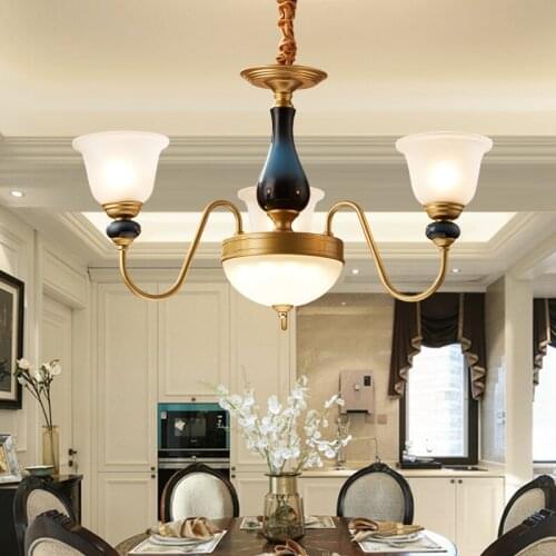 Retro European style luxury atmosphere iron/ceramic chandelier lamp living room bedroom dining room study E27 light, AC10-240V