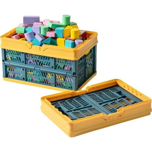 Outdoor Camping Foldable Picnic Basket Storage Box Toy Sundries Storage Basket Underware Storage Organizer Shopping Basket Frame