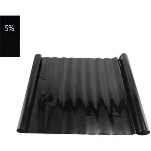 1pcs 50cm X 3m Black Glass Window Tint Shade Anti-uv For Auto Roll Rate5%/15%/25%/40%sticker Film Lightproof Car House Suv F4T5