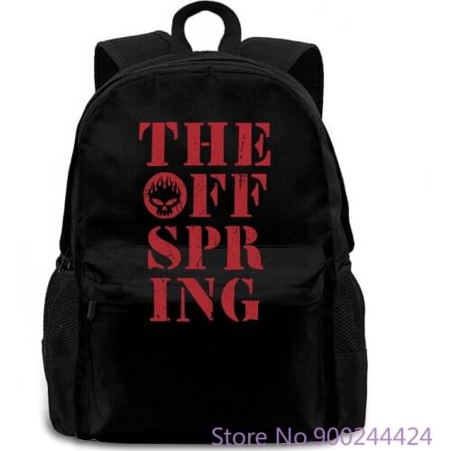 THE OFFSPRING STENCIL STACK ICE GREY SKATE PUNK SUM 41 GREEN DAY X women men backpack laptop travel school adult