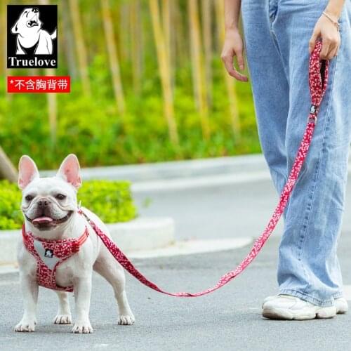Truelove pet designer dog leash strong Dog chain Artifact Small medium large dogs go out Floral dog harnesses fashion