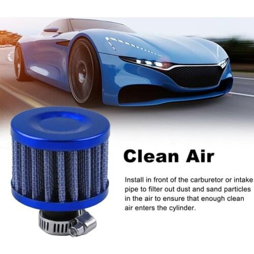 Universal 25mm Car Air Filter Clip-On Auto Round Conical Cold Air Intake Filter Kit Vent Crankcase Breather Part Auto Accessory