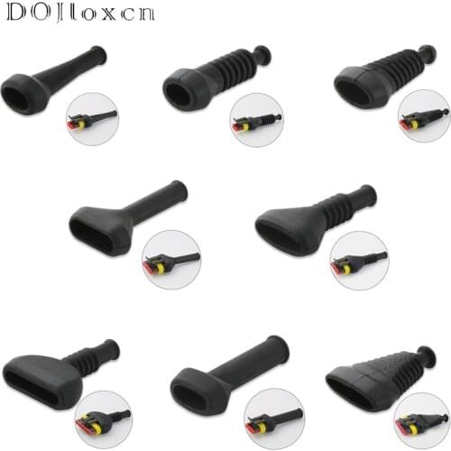5 Pcs 2 3 4 5 6 Pin Waterproof Automotive Wire Cover Rubber Boot Cap For Amp Tyco Connector Series DJ7021-1.5