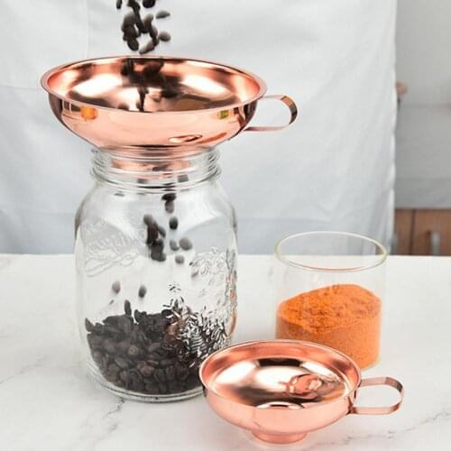 Wide Mouth Funnel Convenient Stainless Steel Liquid Transfer Canning Funnel Kitchen Tool funnel and fruit milk traditional Chin