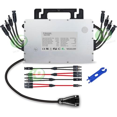 High Quality 1500W Solar Micro Inverter MPPT On Grid Tie Inversor Pure Sine Wave 16-60VDC 230VAC for 60 72 96 Cells Plate