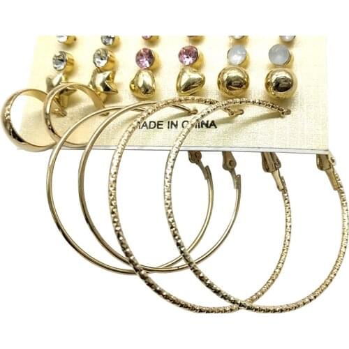 WUYAZQI Earrings Rings