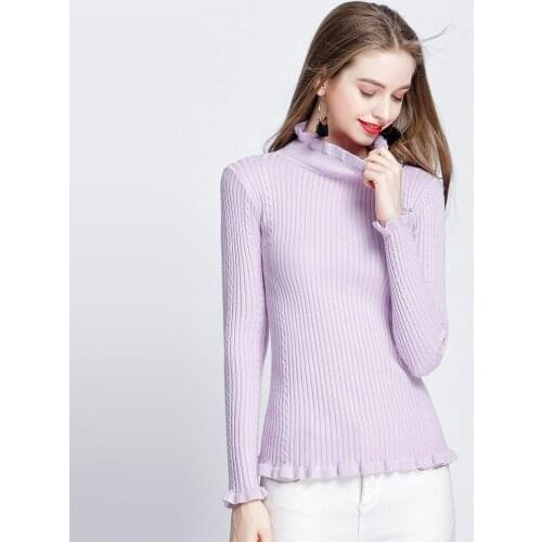Jumper Cotton Computer Knitted Turtleneck Sweater Women Rushed 2019 Winter New Pattern Knitting A Self-cultivation Rendering