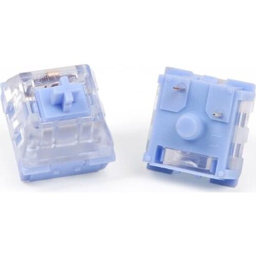 10pcs Kailh Blue Switches For Mechanical Gaming Keyboard DIY Maintenance 3 Pin Axis Paragraph Switch
