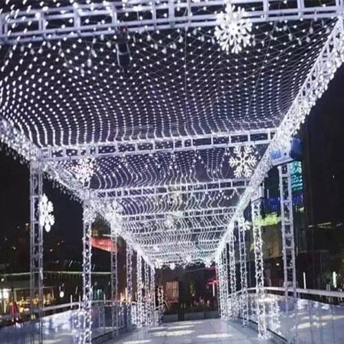 220V EU Plug 2*2m 210 LEDs 8 Displays led net lights novelty outdoor lighting christmas Wedding Holiday/Party Decoration
