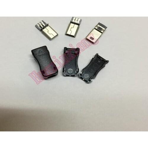 50Sets/Lot MINI USB Jack/Plug Male Charging Connector 5Pin 3 in 1