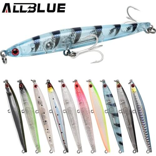 ALLBLUE SPEAR 90 Fishing Lure Stick 90mm/9g Sinking Pencil Longcast Shad 3D Eyes Tungsten Artificial Bait Bass Pike Tackle