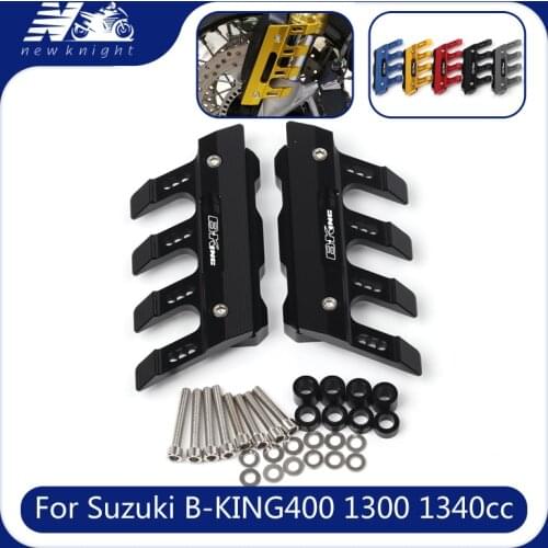 For Suzuki B-KING bking400 1300 1340cc Motorcycle CNC Aluminum mudguard side protection block front fender side anti-fall slider