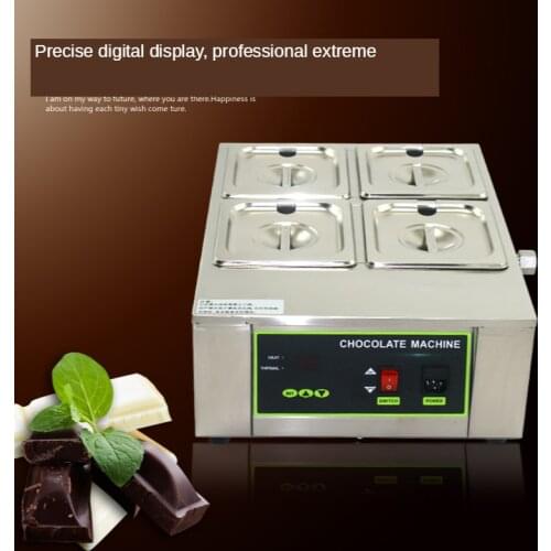 4 Pot Electric Chocolate Melting Machine 110V 220V Water Insulation Heating Chocolate Melting Pot Warmer Melter Top Quality