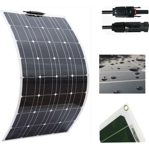 Thickness 2.5MM Solar Panel 12V 100W Monocrystalline Cells Photovoltaic Solar panels