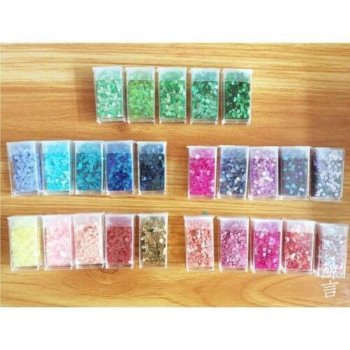 French crochet, three-dimensional embroidery, color sequins 3mm material