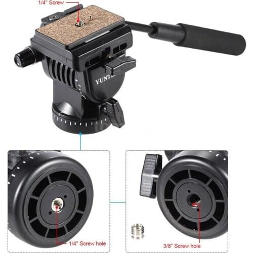 YUNTENG YT-950 DSLR Camera Video Fluid Drag Tilt Pan tripod Head for Nikon Canon Sony